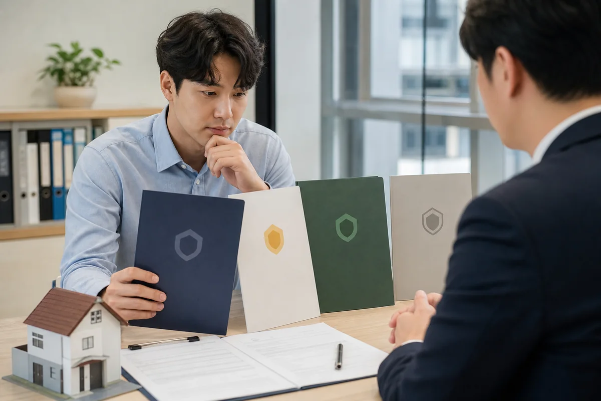 임차인이 기존 은행과 새 은행의 전세대출 조건을 비교하는 모습