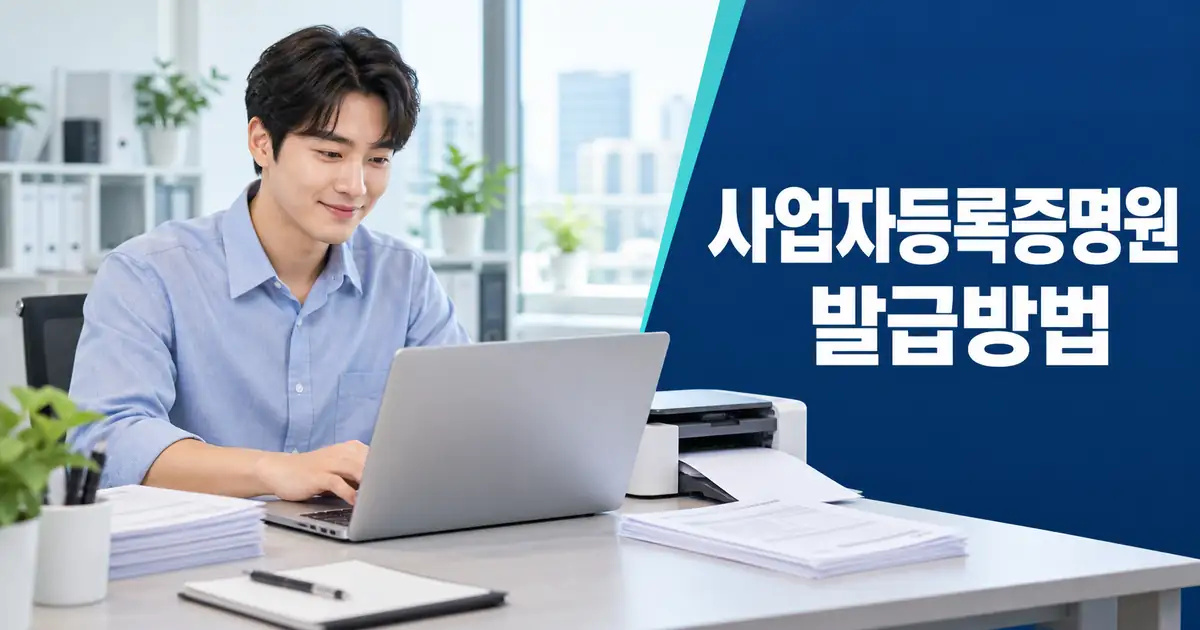 사업자등록증명원 발급방법, 사업자등록증 차이 정책자금 제출 기준