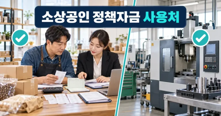 소상공인 정책자금 사용처, 운전자금 시설자금 인정 범위와 증빙방법