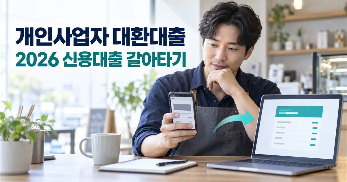 개인사업자 대환대출 조건 신청 방법, 2026 신용대출 갈아타기